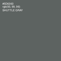 #5D6360 - Shuttle Gray Color Image